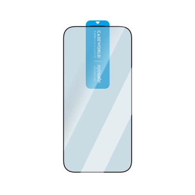 Apple iPhone 16 Pro Max CaseWorld 3D Eyesafe Blue Light Technology 0.15mm Tempered Glass Screen Protector + Application Tool - 6