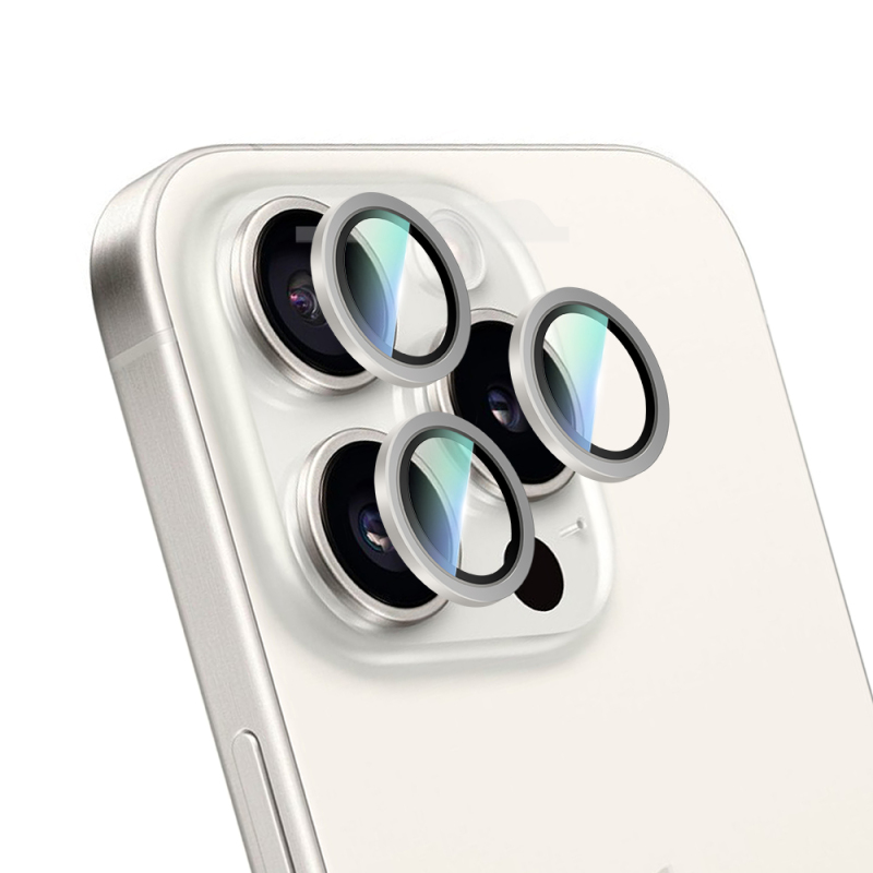 Apple iPhone 16 Pro Max CaseWorld Alloy Series Oleophobic Anti-Reflective Camera Lens Protector - 14