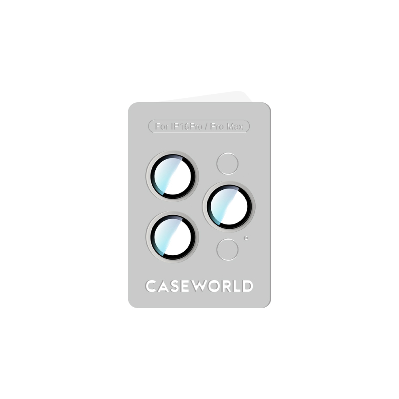 Apple iPhone 16 Pro Max CaseWorld Alloy Two-Color Series Lens Protector - 19