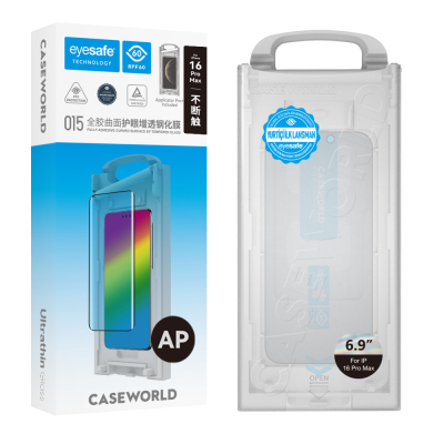 Apple iPhone 16 Pro Max CaseWorld Armor Series 0.15mm Eyesafe Technology Glass Screen Protector - 7