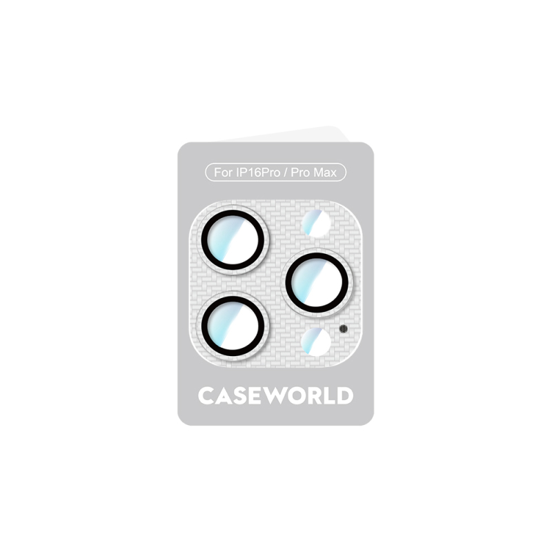 Apple iPhone 16 Pro Max CaseWorld Karbon Fiber Serisi Anti Reflective Ultra Clear Full Kamera Lens Koruyucu - 8
