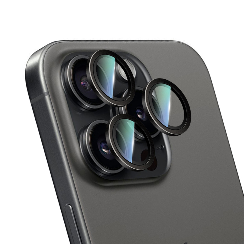 Apple iPhone 16 Pro Max CaseWorld Karbon Fiber Serisi Anti Reflective Ultra Clear Kamera Lens Koruyucu - 8