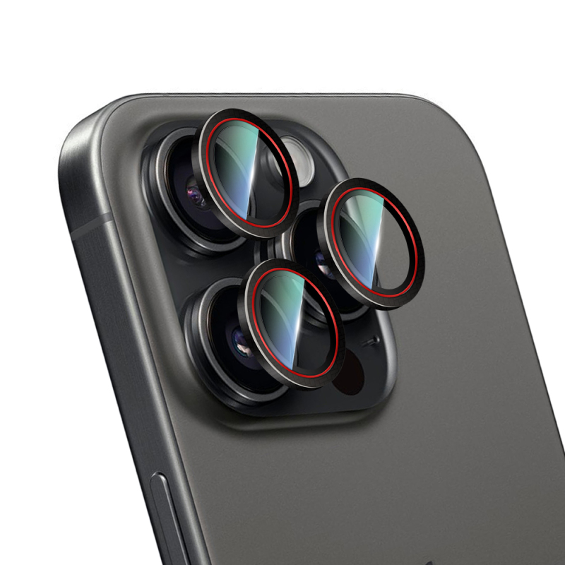 Apple iPhone 16 Pro Max CaseWorld Karbon Fiber Serisi Anti Reflective Ultra Clear Kamera Lens Koruyucu - 3
