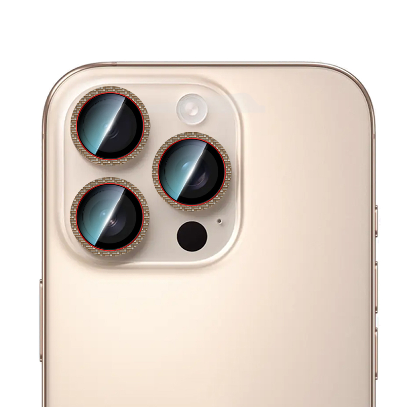 Apple iPhone 16 Pro Max CaseWorld Karbon Fiber Serisi Anti Reflective Ultra Clear Kamera Lens Koruyucu - 6