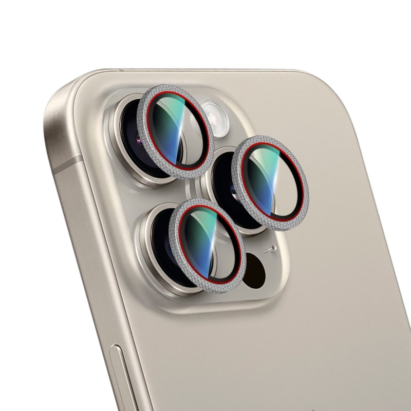 Apple iPhone 16 Pro Max CaseWorld Karbon Fiber Serisi Anti Reflective Ultra Clear Kamera Lens Koruyucu - 4