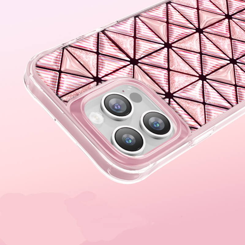 Apple iPhone 16 Pro Max Kılıf 3D Buz Blok Desenli Zore Paris Kairo TPU Kapak - 6