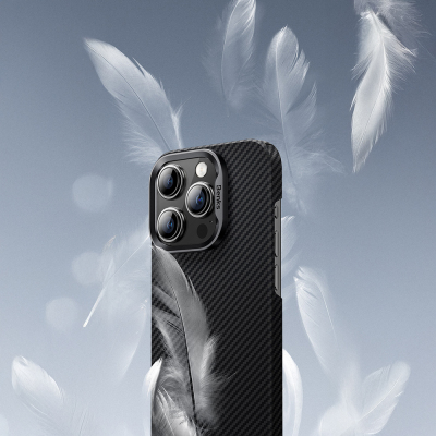 Apple iPhone 16 Pro Max Kılıf Benks M-safe Şarj Özellikli Metal Kamera Çerçeveli Magnetik ArmorAir 600D Kevlar Fiber Kapak - 9