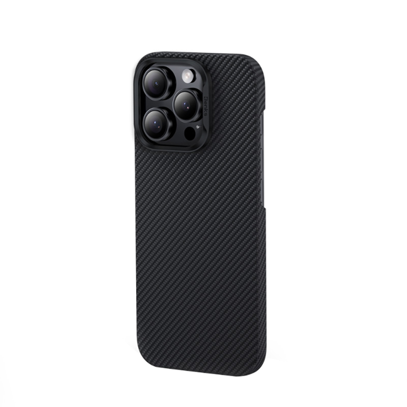 Apple iPhone 16 Pro Max Kılıf Benks M-safe Şarj Özellikli Metal Kamera Çerçeveli Magnetik ArmorAir 600D Kevlar Fiber Kapak - 4