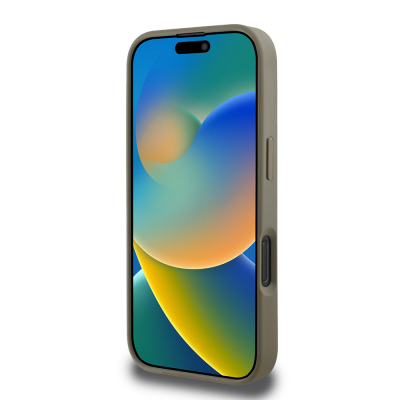 Apple iPhone 16 Pro Max Kılıf DKNY Orjinal Lisanslı M-safe Şarj Özellikli 3D Yazılı Grid Pattern Kapak - 7