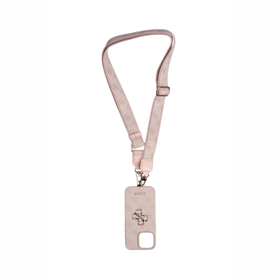 Apple iPhone 16 Pro Max Kılıf Guess Orjinal Lisanslı 4G Büyük Metal Logolu Kalın Askılı Kapak - 11