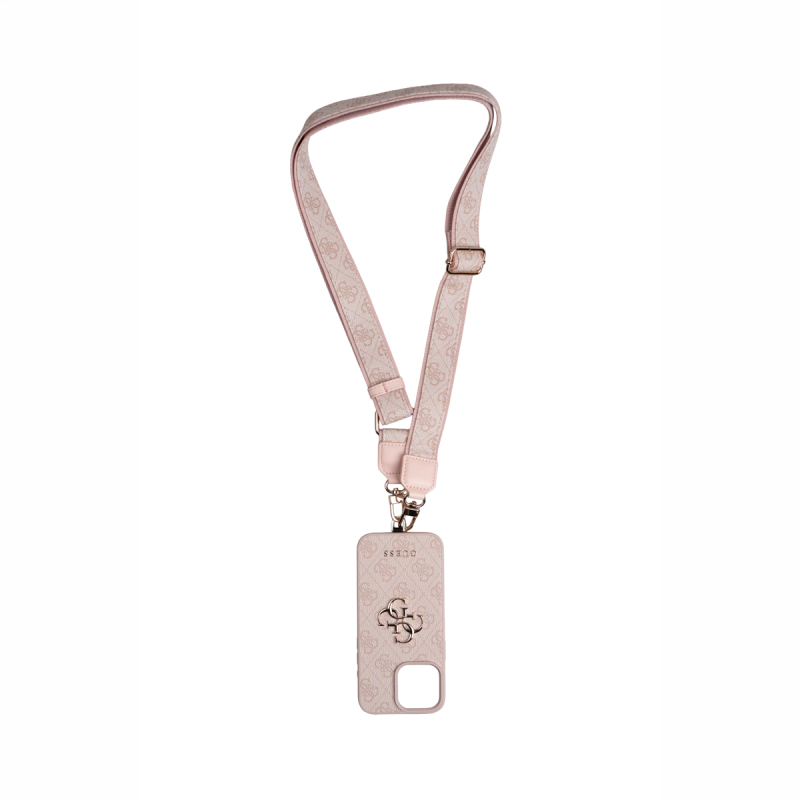 Apple iPhone 16 Pro Max Kılıf Guess Orjinal Lisanslı 4G Büyük Metal Logolu Kalın Askılı Kapak - 11