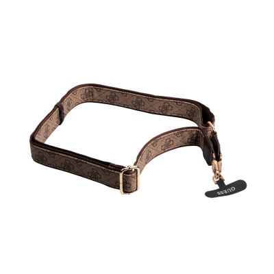 Apple iPhone 16 Pro Max Kılıf Guess Orjinal Lisanslı M-safe Şarj Özellikli Askılı ve 4G Logo Kartlıklı Kapak - 5