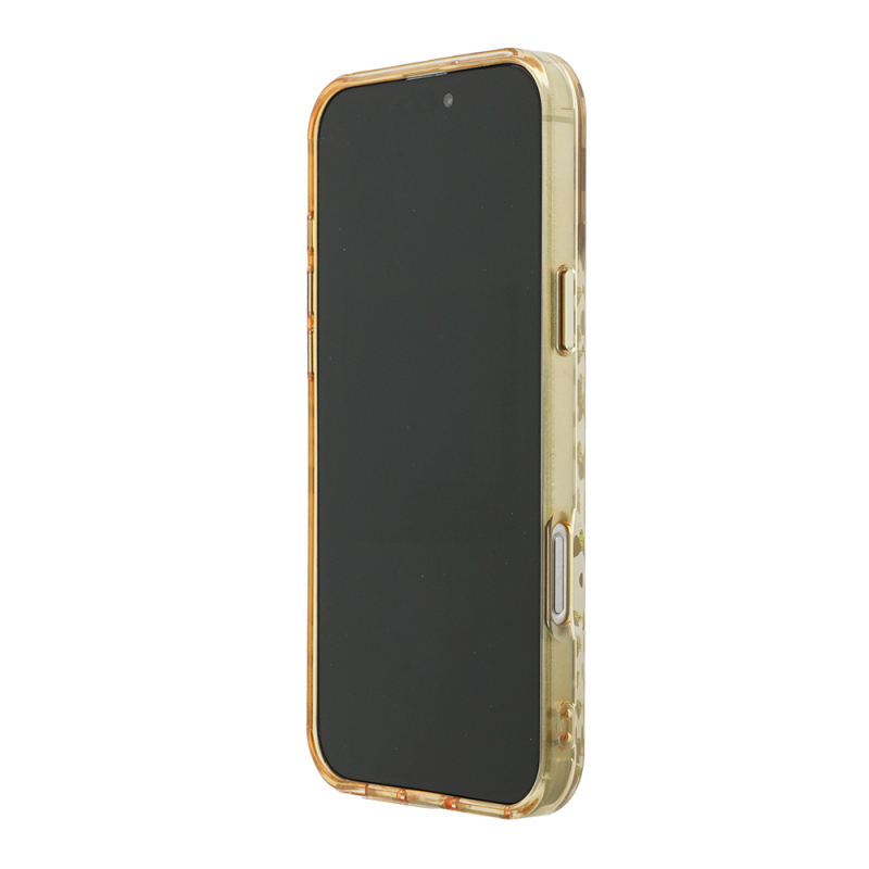 Apple iPhone 16 Pro Max Kılıf Guess Orjinal Lisanslı M-safe Şarj Özellikli Üçgen Logolu Simli Leopar Desenli Kapak - 14