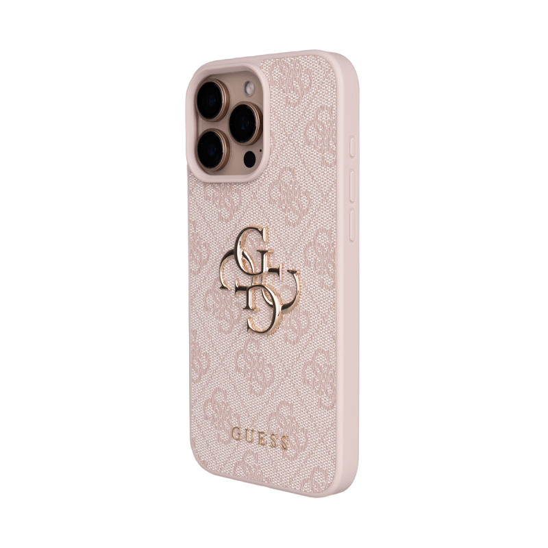 Apple iPhone 16 Pro Max Kılıf Guess Orjinal Lisanslı PU Deri 4G Büyük Metal Logolu Çapraz Vücut Askılı Kapak - 18