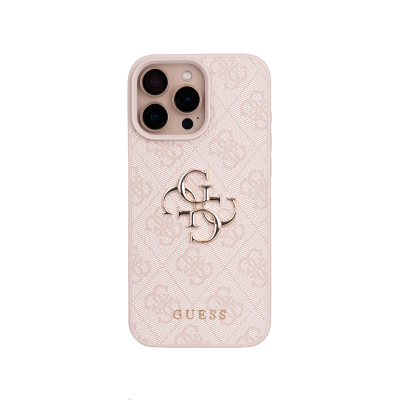 Apple iPhone 16 Pro Max Kılıf Guess Orjinal Lisanslı PU Deri 4G Büyük Metal Logolu Çapraz Vücut Askılı Kapak - 19