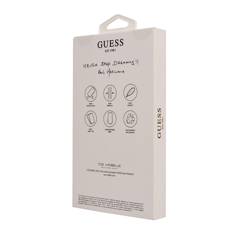 Apple iPhone 16 Pro Max Kılıf Guess Orjinal Lisanslı Small 4G Classic Kapak - 14