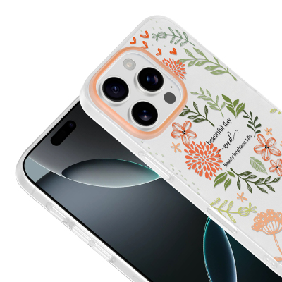 Apple iPhone 16 Pro Max Kılıf Kamera Korumalı Desenli Zore Klip Kapak - 12