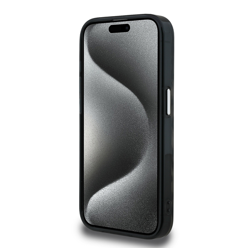 Apple iPhone 16 Pro Max Kılıf Karl Lagerfeld Orjinal Lisanslı IML Leopar Baskılı Kapak - 6