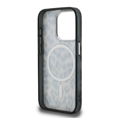 Apple iPhone 16 Pro Max Kılıf Karl Lagerfeld Orjinal Lisanslı IML Leopar Baskılı Kapak - 8