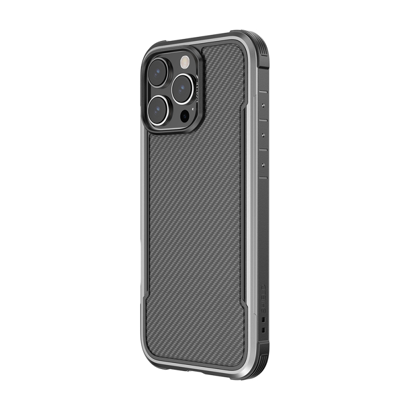 Apple iPhone 16 Pro Max Kılıf M-safe Şarj Özellikli Airbagli Raptic Apex Serisi Karbon Fiber Tasarımlı Kapak - 3
