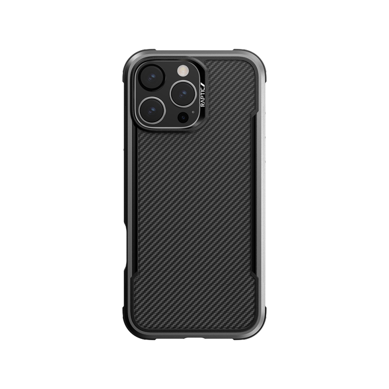 Apple iPhone 16 Pro Max Kılıf M-safe Şarj Özellikli Airbagli Raptic Apex Serisi Karbon Fiber Tasarımlı Kapak - 1