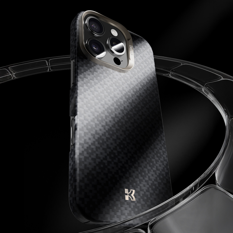 Apple iPhone 16 Pro Max Kılıf M-Safe Şarj Özellikli Benks ArmorAir ArmorGrid Serisi Kevlar Kapak - 20