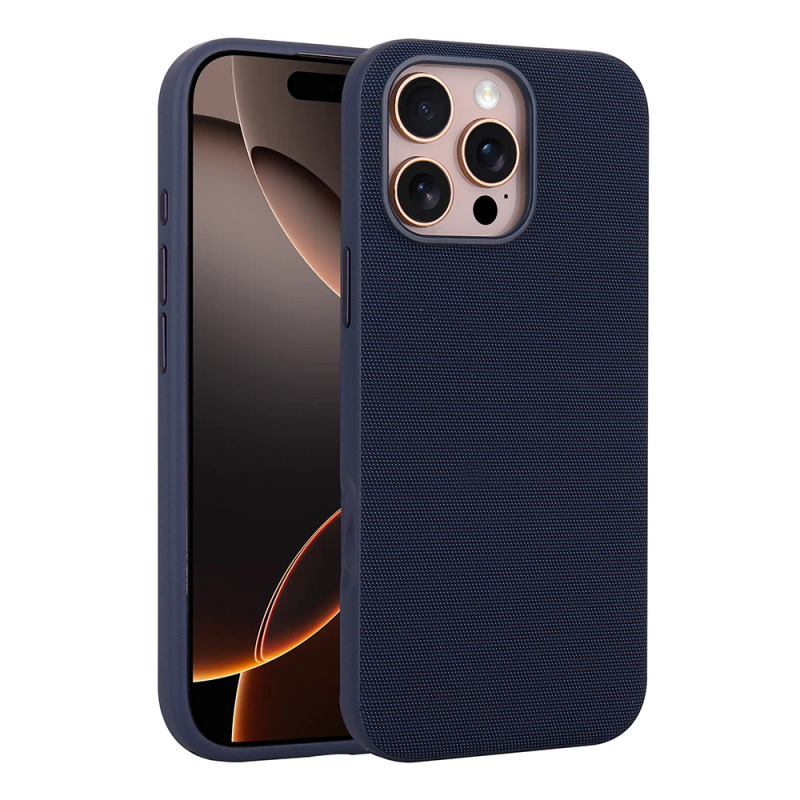 Apple iPhone 16 Pro Max Kılıf M-Safe Şarj Özellikli Kumaş Tasarımlı Zore Miami Sert PC Kapak - 3