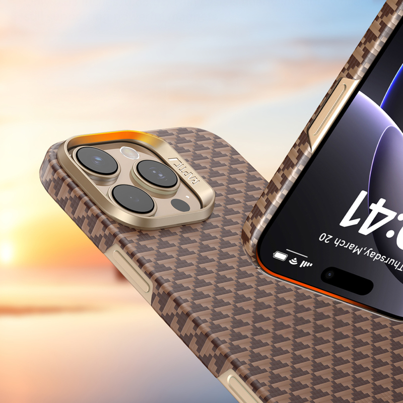 Apple iPhone 16 Pro Max Kılıf M-safe Şarj Özellikli Raptic Aramid Skin Origin Serisi Kapak - 15