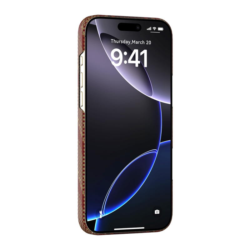 Apple iPhone 16 Pro Max Kılıf M-safe Şarj Özellikli Raptic Aramid Skin Bionic Serisi Kapak - 6