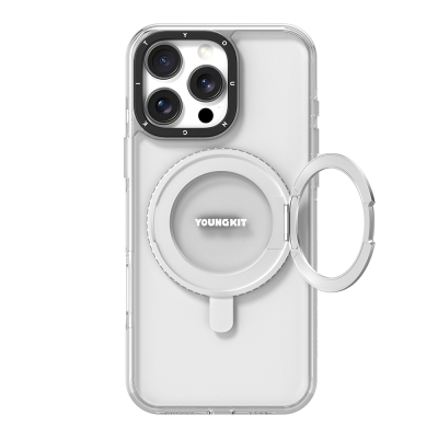 Apple iPhone 16 Pro Max Kılıf M-safe Şarj Özellikli Standlı Aksiyon Butonlu Youngkit Pivot Serisi Kapak - 1