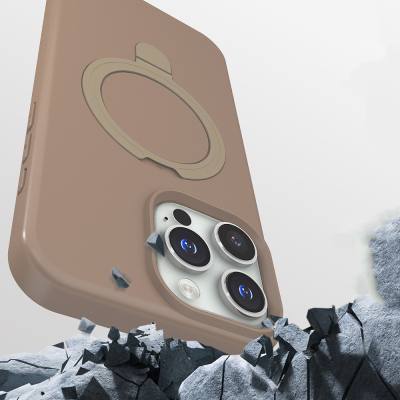 Apple iPhone 16 Pro Max Kılıf M-safe Şarj Özellikli Standlı Zore Samara Kapak - 10