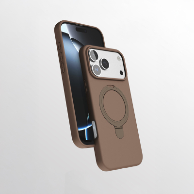 Apple iPhone 16 Pro Max Kılıf M-safe Şarj Özellikli Standlı Zore Samara Kapak - 4