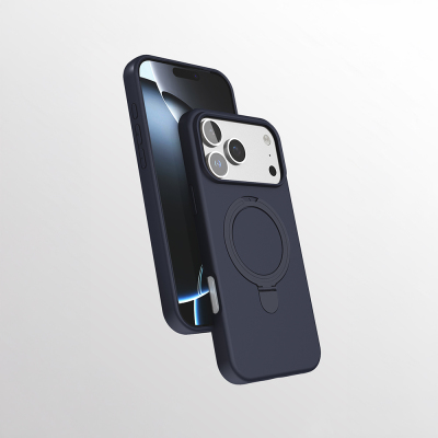 Apple iPhone 16 Pro Max Kılıf M-safe Şarj Özellikli Standlı Zore Samara Kapak - 6