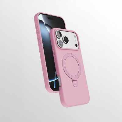 Apple iPhone 16 Pro Max Kılıf M-safe Şarj Özellikli Standlı Zore Samara Kapak - 5