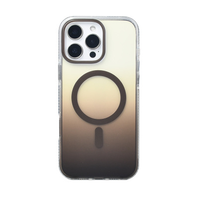 Apple iPhone 16 Pro Max Kılıf M-safe Şarj Özellikli Transparan Renk Geçişli Zore Toros Kapak - 11