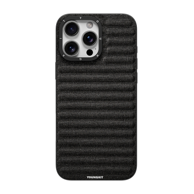 Apple iPhone 16 Pro Max Kılıf M-safe Şarj Özellikli Youngkit Canvas Serisi Kapak - 5