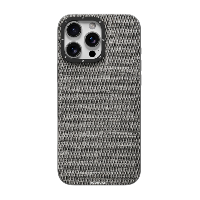 Apple iPhone 16 Pro Max Kılıf M-safe Şarj Özellikli Youngkit Canvas Serisi Kapak - 1
