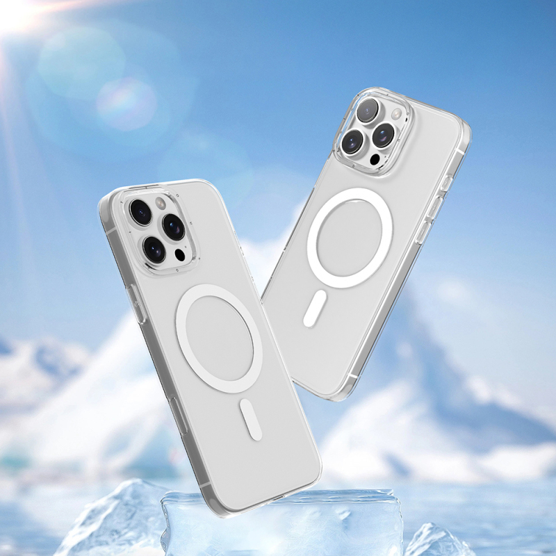 Apple iPhone 16 Pro Max Kılıf M-safe Şarj Özellikli Youngkit Ice Serisi Kapak - 9