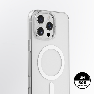 Apple iPhone 16 Pro Max Kılıf M-safe Şarj Özellikli Youngkit Ice Serisi Kapak - 7