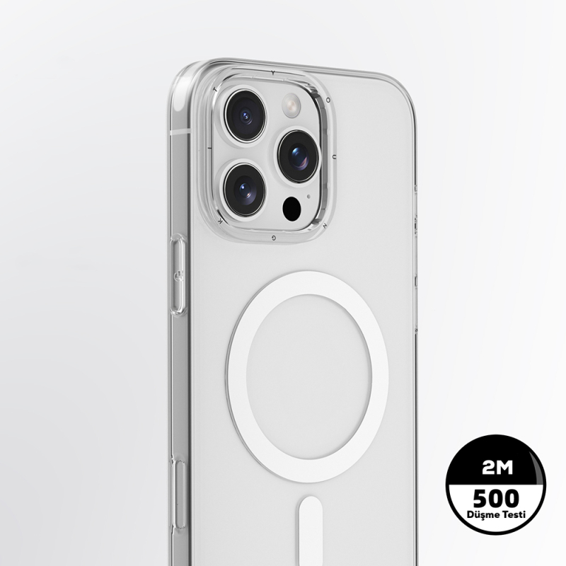 Apple iPhone 16 Pro Max Kılıf M-safe Şarj Özellikli Youngkit Ice Serisi Kapak - 7
