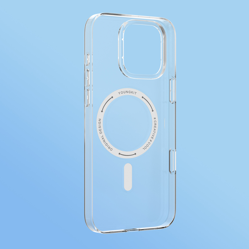 Apple iPhone 16 Pro Max Kılıf M-safe Şarj Özellikli Youngkit Ice Serisi Kapak - 8