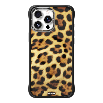 Apple iPhone 16 Pro Max Kılıf M-safe Şarj Özellikli Youngkit Leopard Serisi Kapak - 3