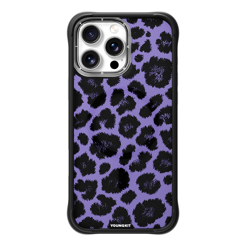 Apple iPhone 16 Pro Max Kılıf M-safe Şarj Özellikli Youngkit Leopard Serisi Kapak - 2