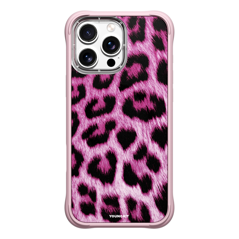 Apple iPhone 16 Pro Max Kılıf M-safe Şarj Özellikli Youngkit Leopard Serisi Kapak - 4