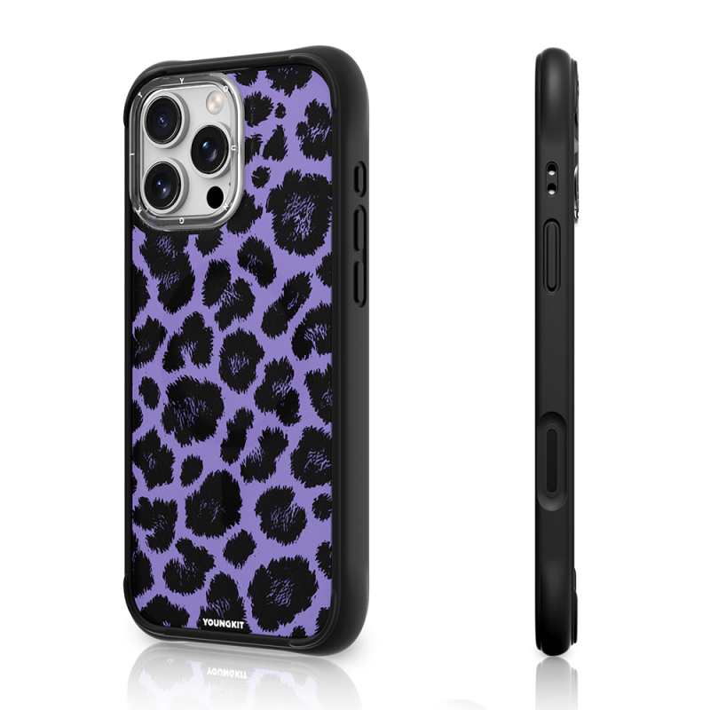 Apple iPhone 16 Pro Max Kılıf M-safe Şarj Özellikli Youngkit Leopard Serisi Kapak - 7