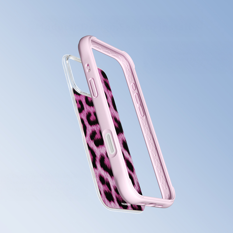 Apple iPhone 16 Pro Max Kılıf M-safe Şarj Özellikli Youngkit Leopard Serisi Kapak - 11