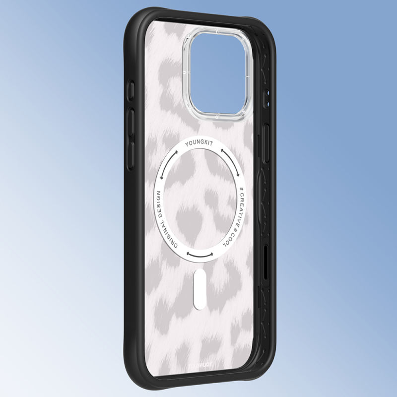 Apple iPhone 16 Pro Max Kılıf M-safe Şarj Özellikli Youngkit Leopard Serisi Kapak - 16