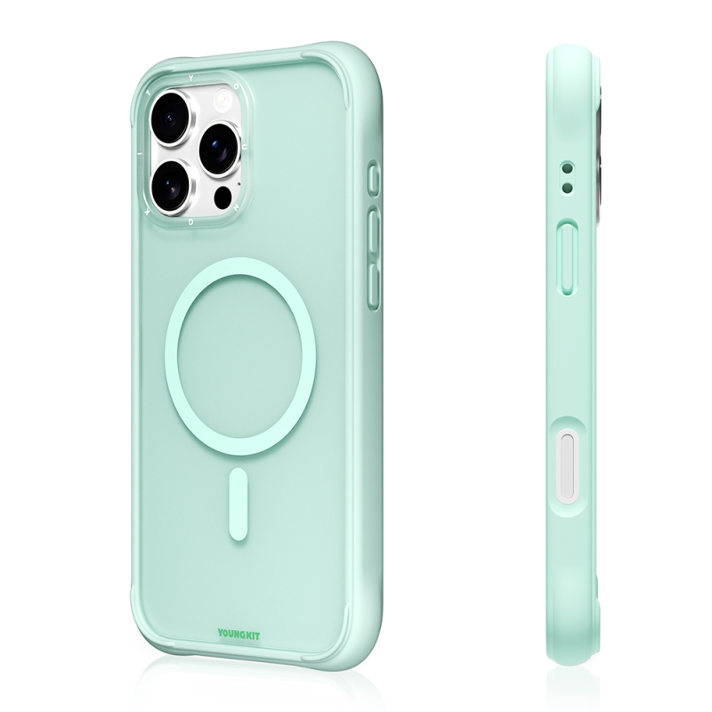 Apple iPhone 16 Pro Max Kılıf M-safe Şarj Özellikli Youngkit Macaroon Serisi Kapak - 13
