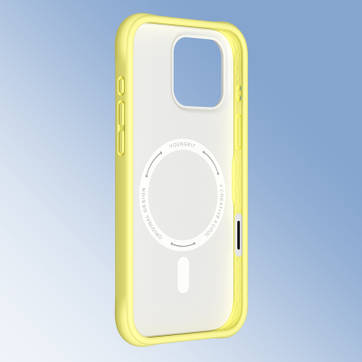 Apple iPhone 16 Pro Max Kılıf M-safe Şarj Özellikli Youngkit Macaroon Serisi Kapak - 24
