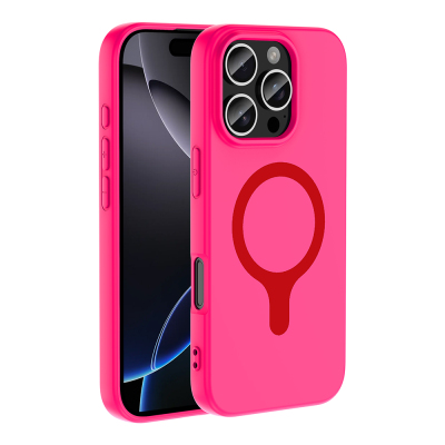 Apple iPhone 16 Pro Max Kılıf M-Safe Şarj Özellikli Zore Aris Silikon Kapak - 4